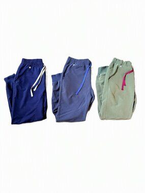 Lot of 3 Figs Technical Collection Scrub Pants  Joggers Women's Small